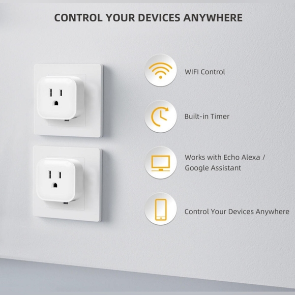 Intertek Wi-Fi Smart Socket Plug Timer Compatible w/ Alexa Google Assist… - Picture 2 of 6